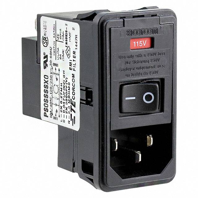 PS0SSSSX0 TE Connectivity Corcom Filters  Moduli di ingresso alimentazione (PEM)